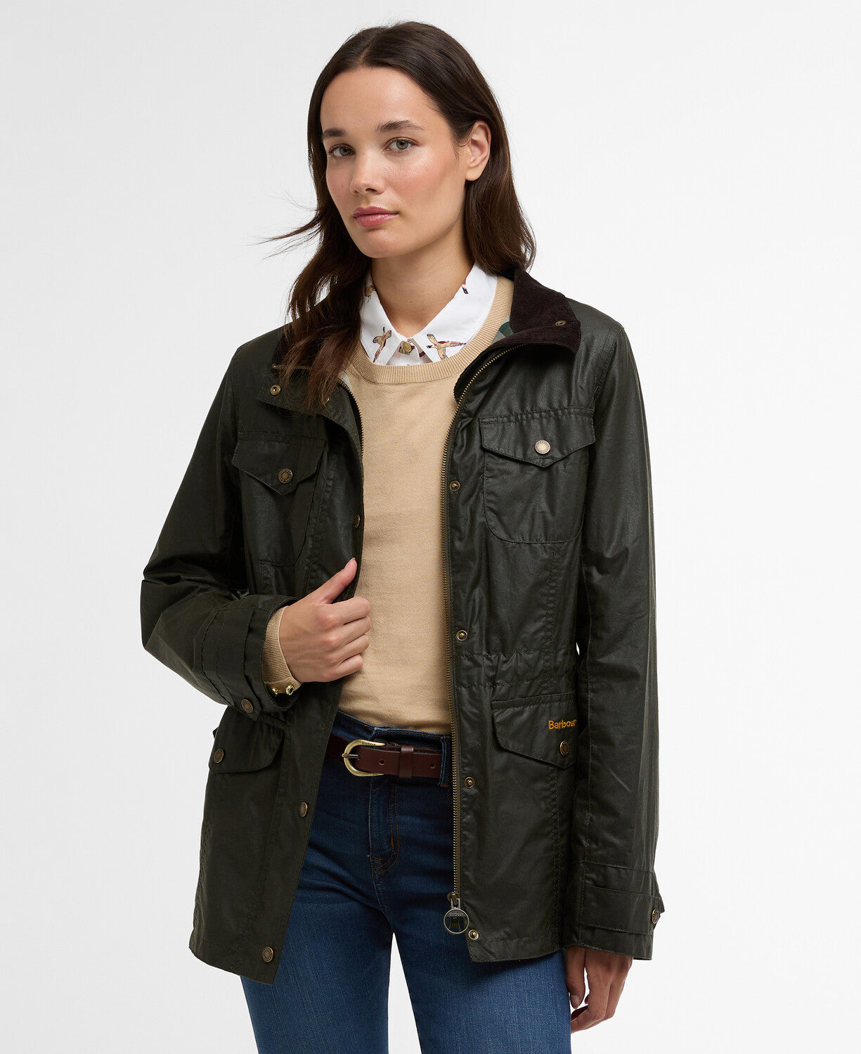 Barbour Summer Sapper Wax Jacket in Ancient Olive