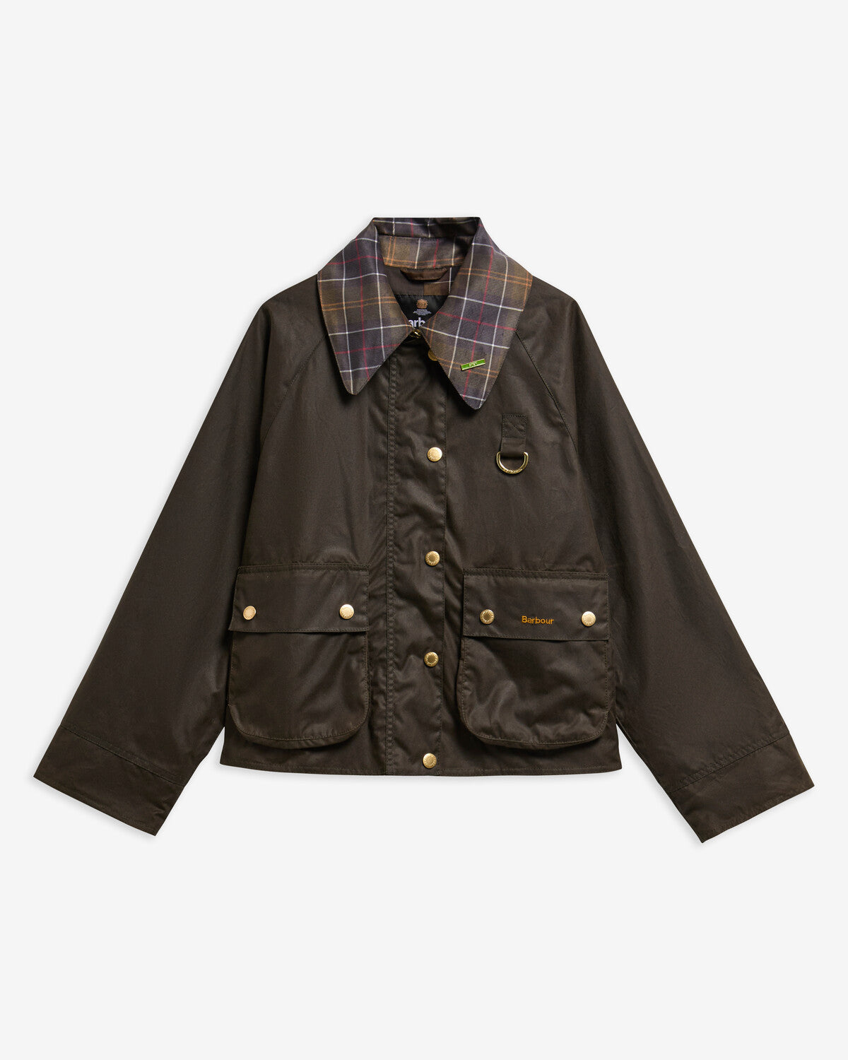 Barbour Icons Tartan Collar Spey Women's Waxed Jacket