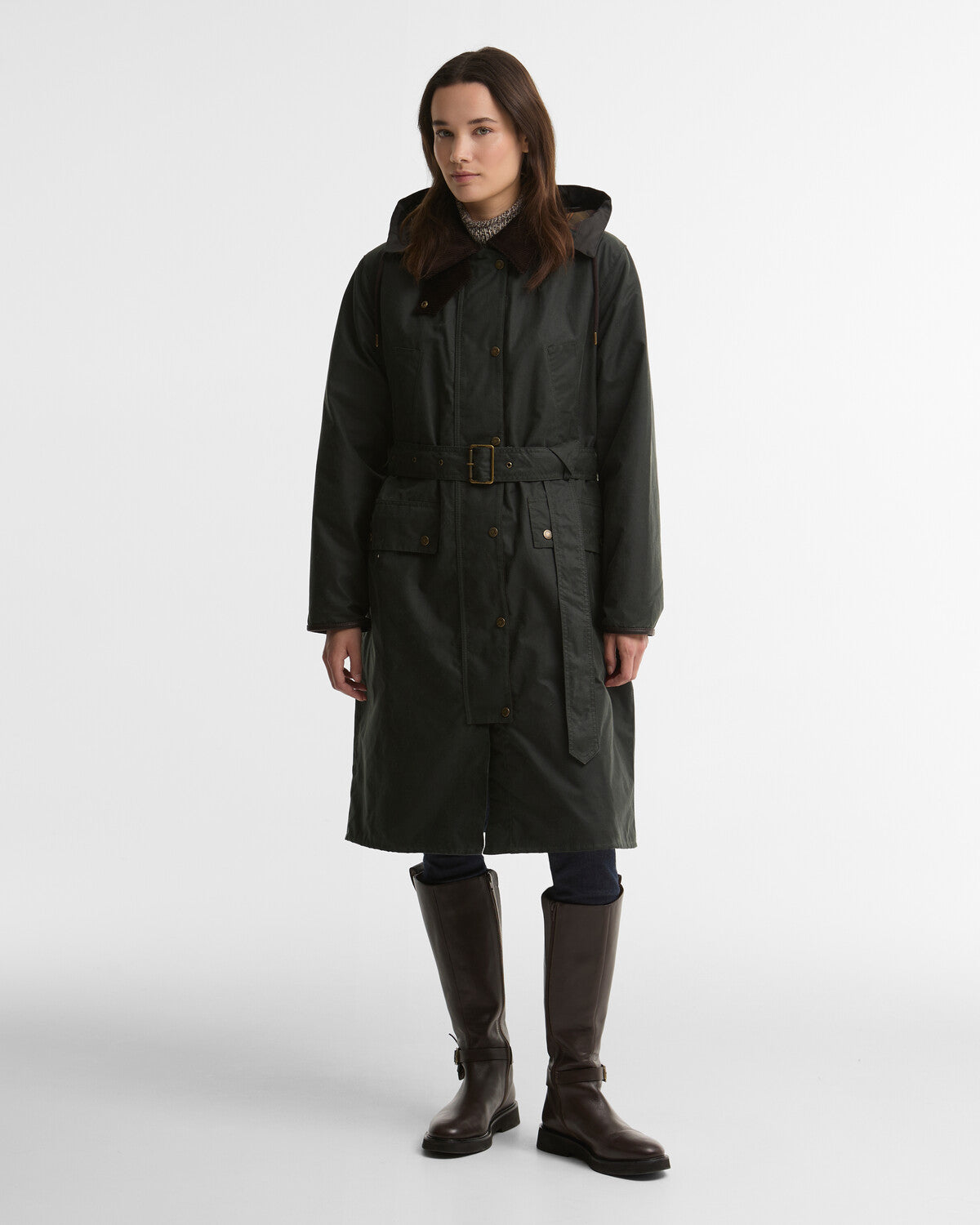Barbour Antoinette Women's Longline Waxed Jacket