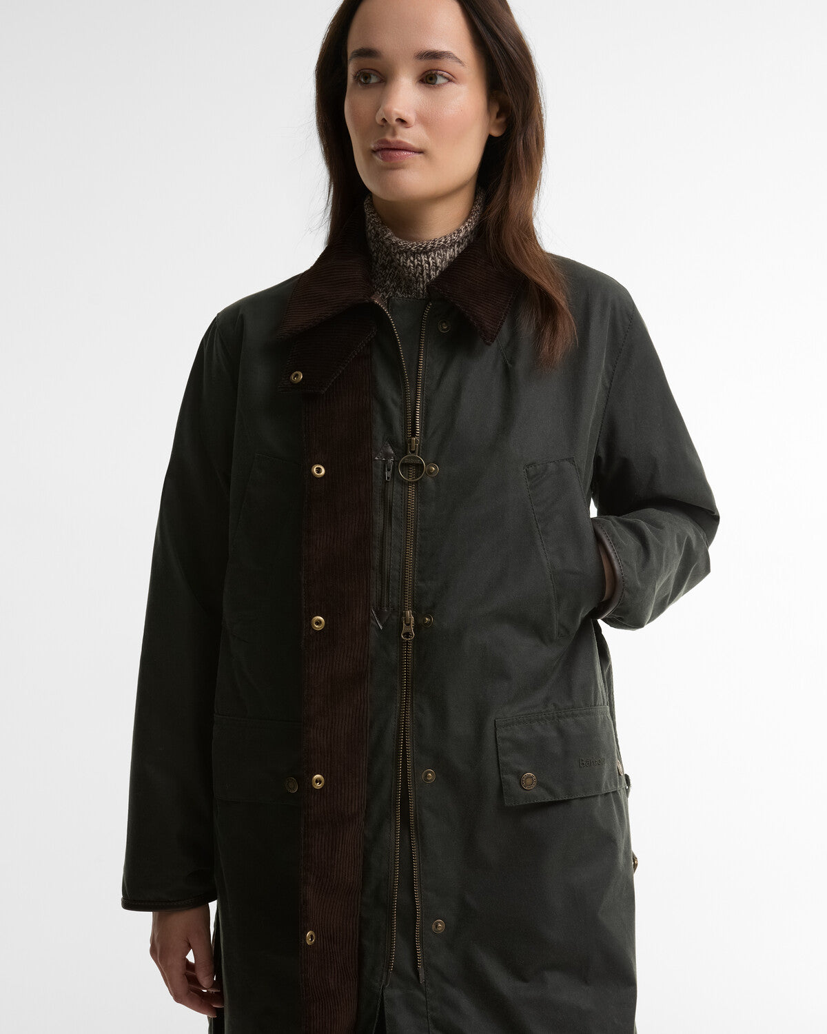 Barbour Antoinette Women's Longline Waxed Jacket