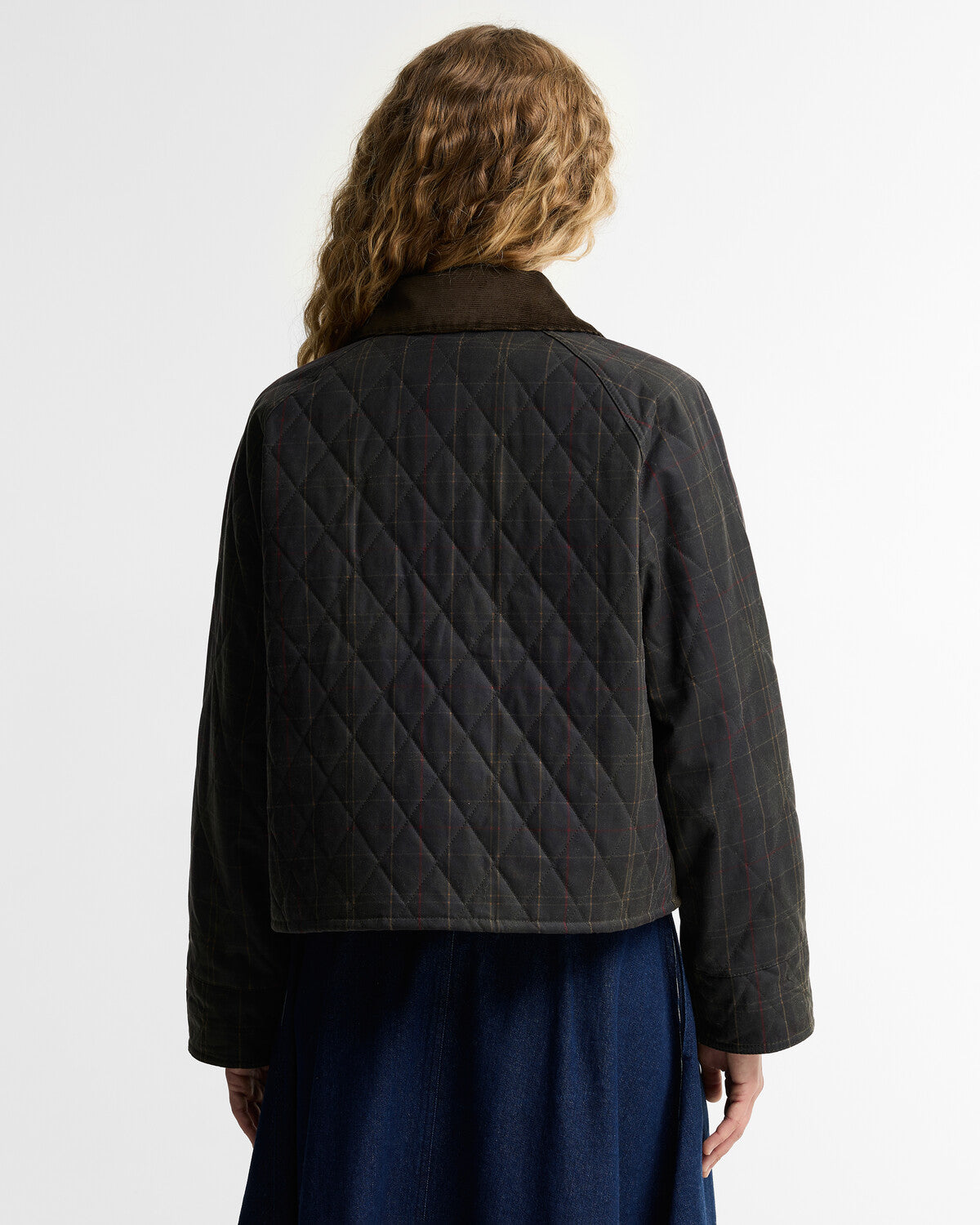 Barbour Icons Tartan Quilted Spey Women's Wax Jacket