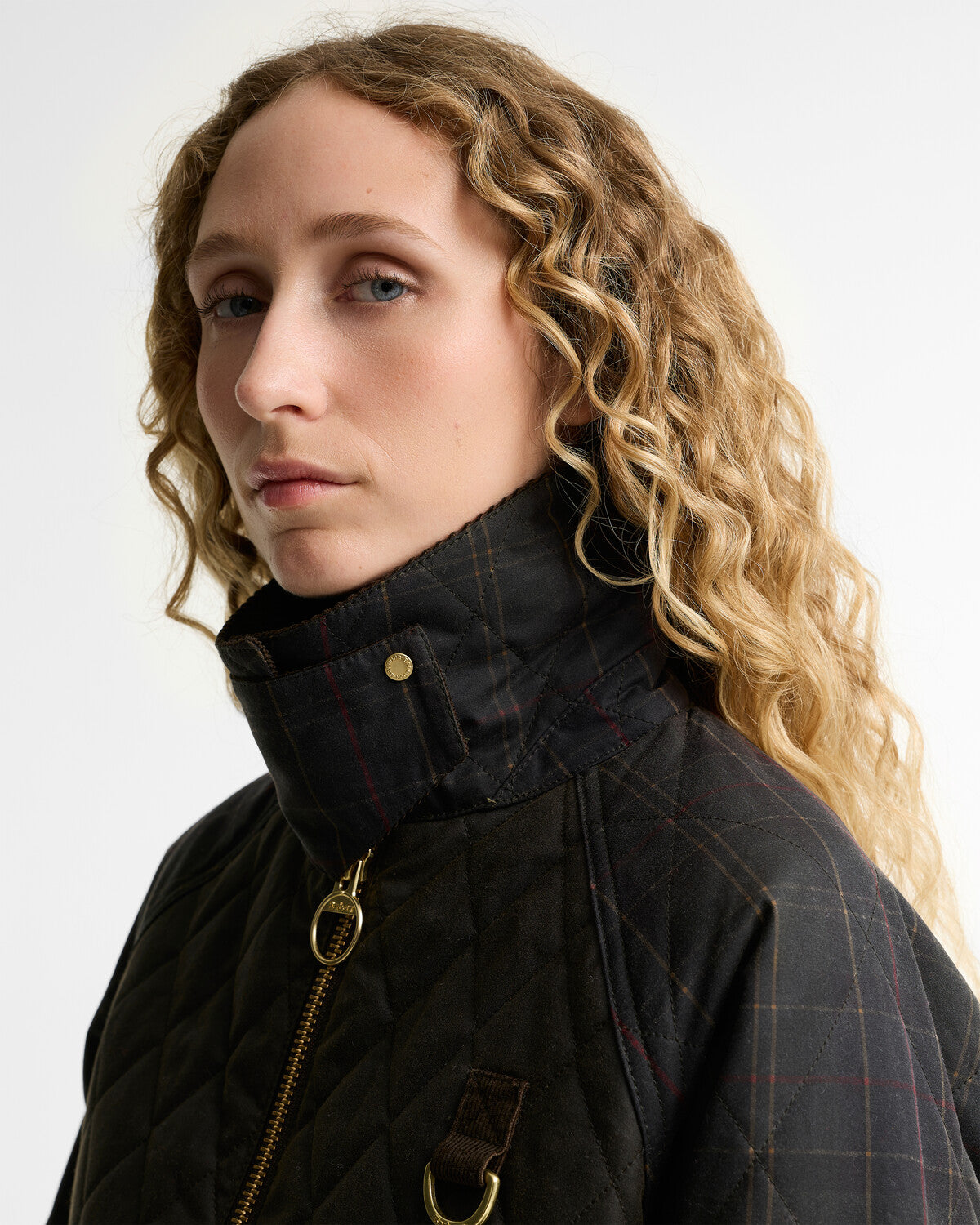 Barbour Icons Tartan Quilted Spey Women's Wax Jacket