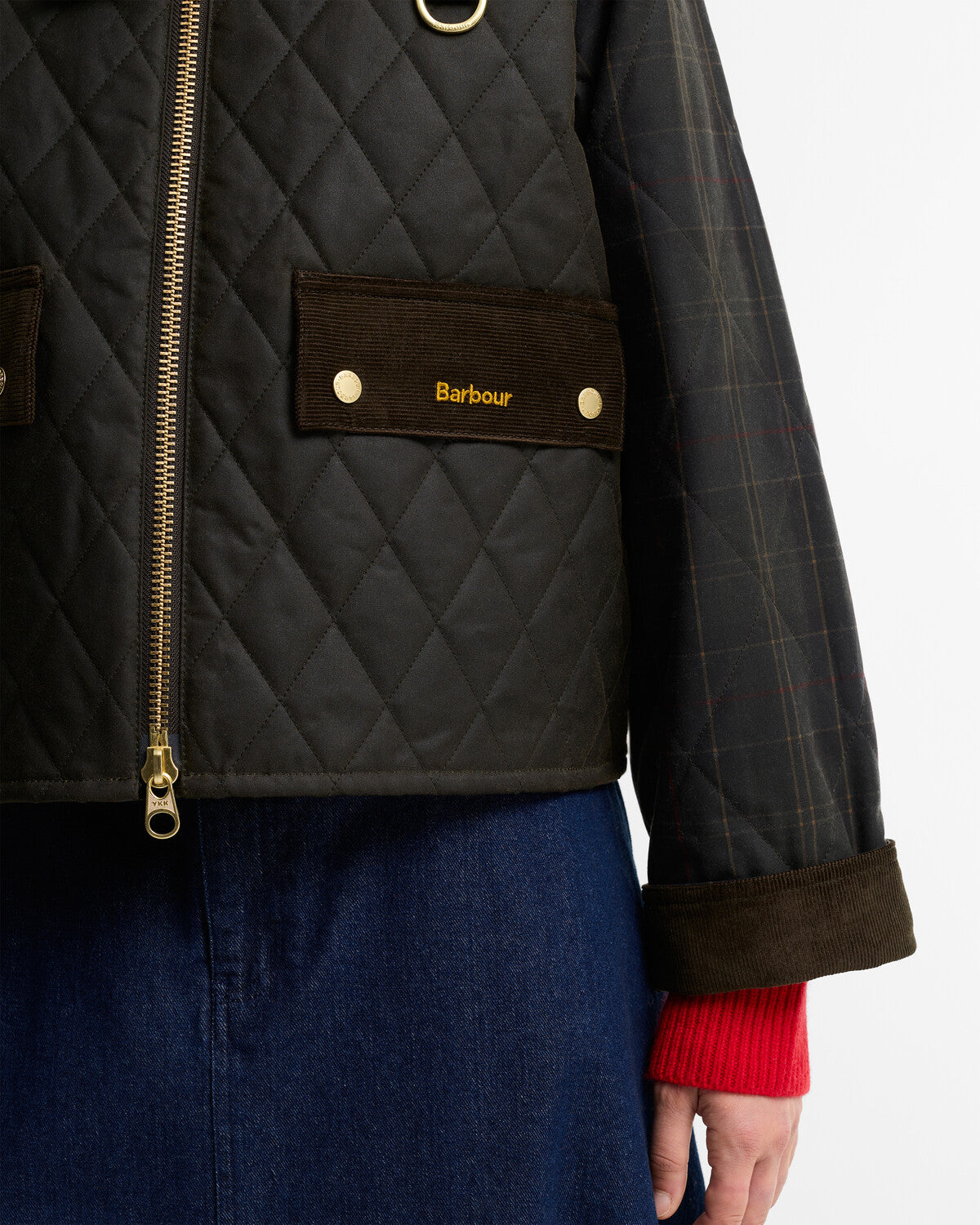 Barbour Icons Tartan Quilted Spey Women's Wax Jacket
