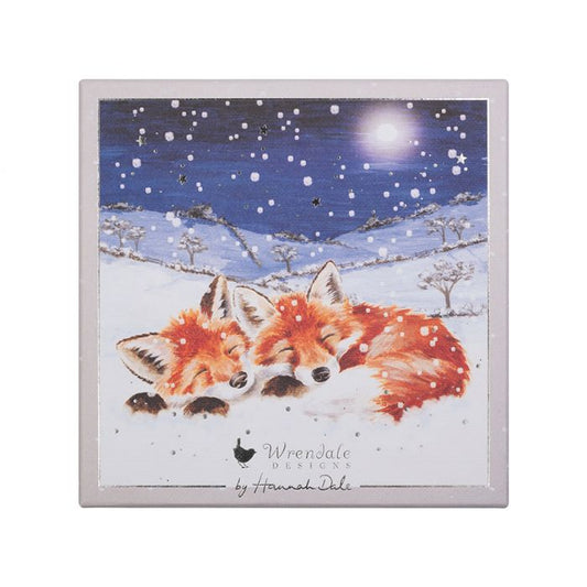 Wrendale Foxes in the Snow Luxury Boxed Christmas Cards