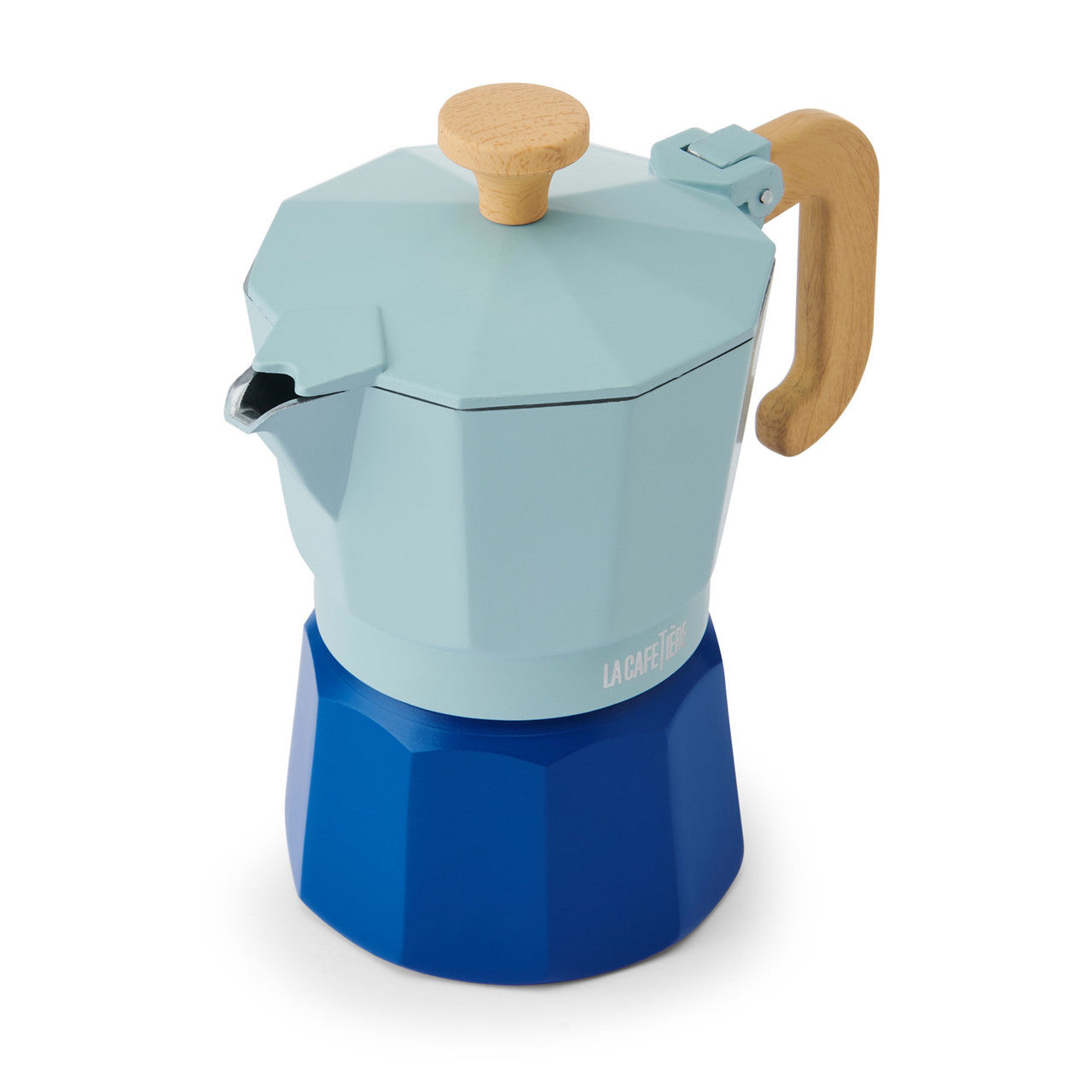 La Cafetiere Venice Sky Blue Aluminium 3 Cup Espresso Maker