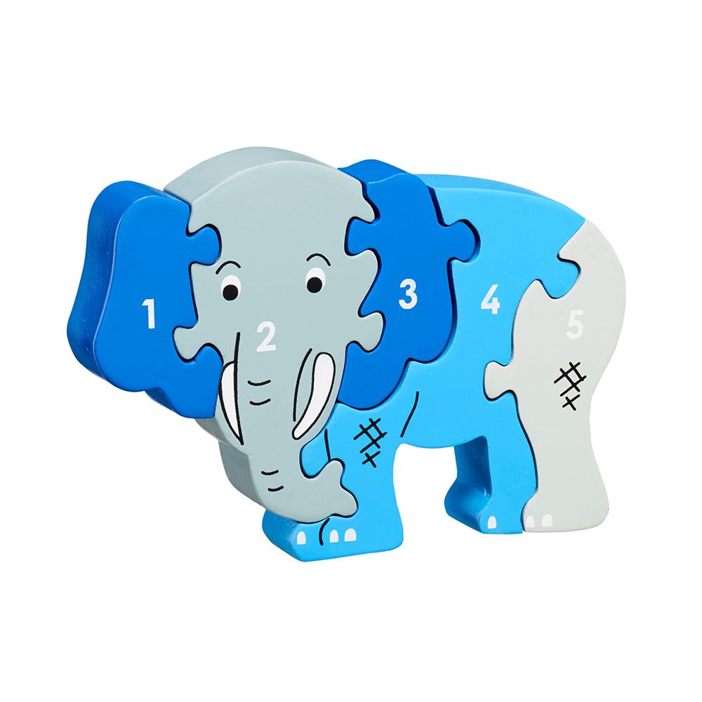 Lanka Kade Wooden Elephant 1-5 Jigsaw Puzzle