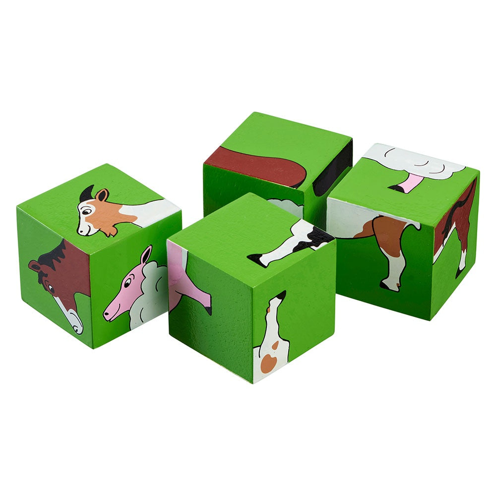 Lanka Kade Wooden Farm Animals Block Puzzle