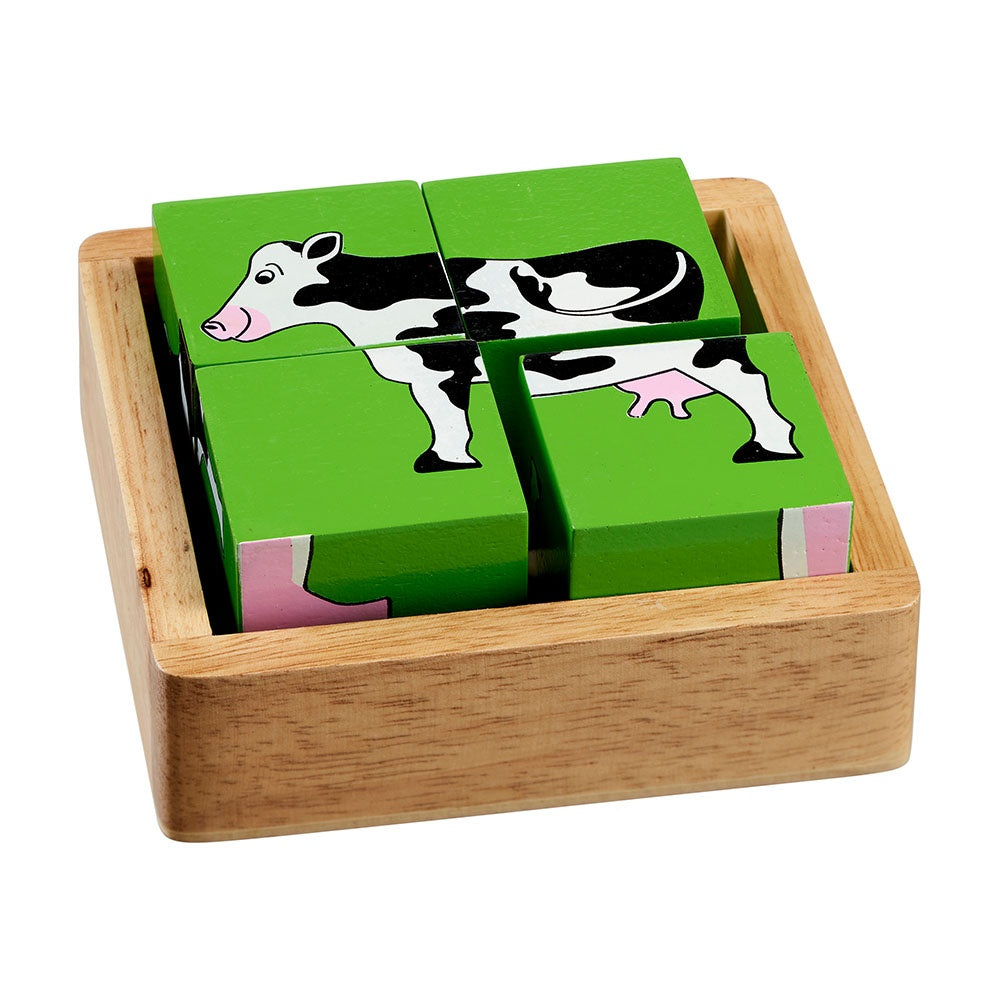 Lanka Kade Wooden Farm Animals Block Puzzle