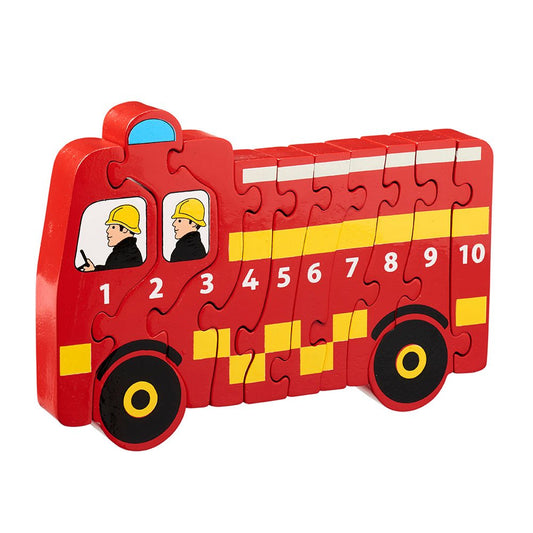 Lanka Kade Wooden Fire Engine 1-10 Jigsaw Puzzle