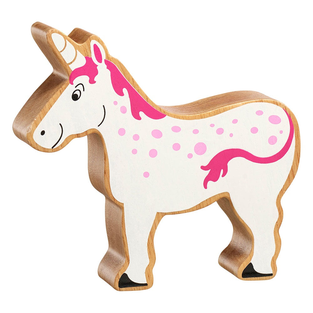 Lanka Kade Wooden White & Pink Unicorn