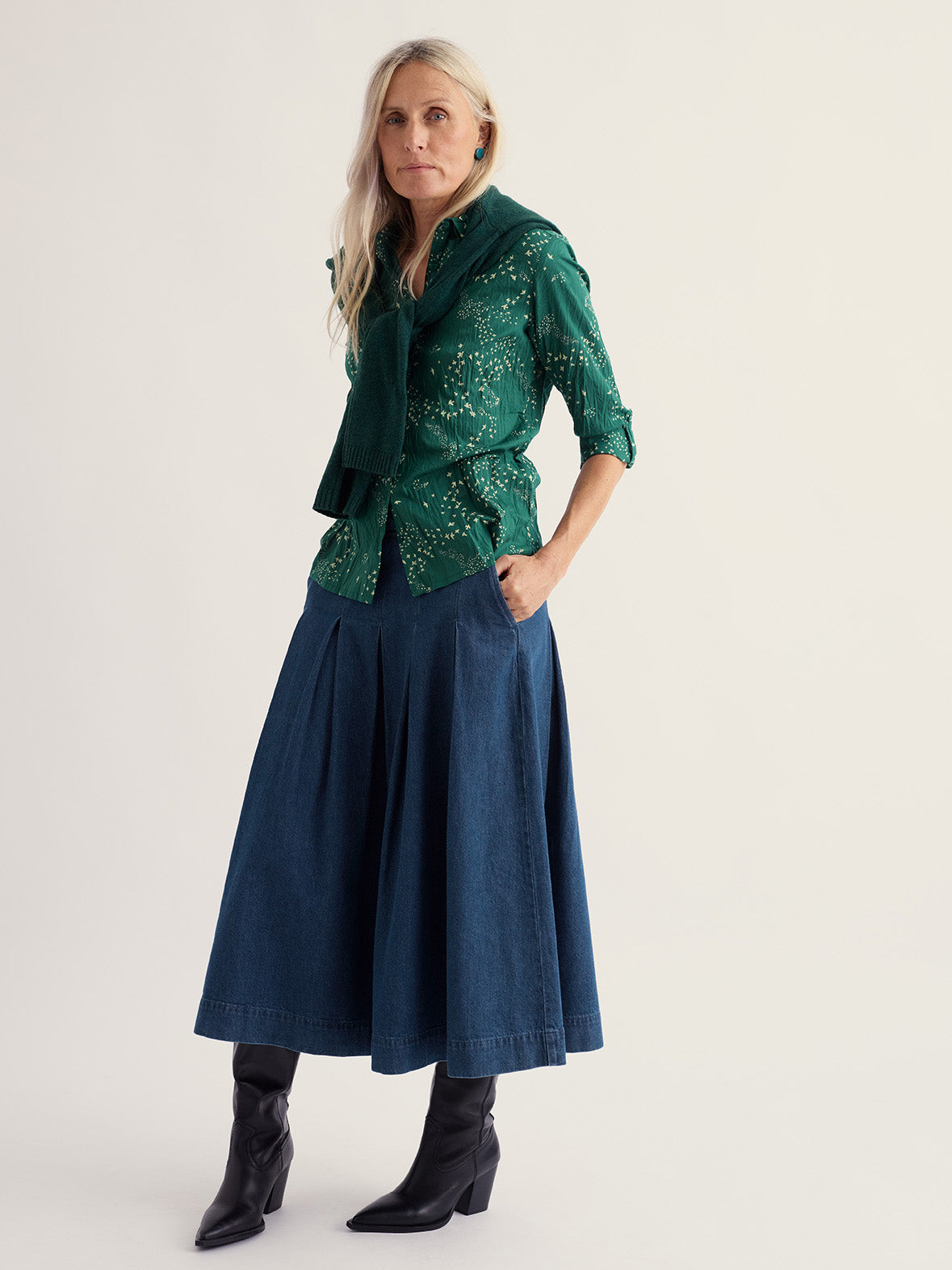 Seasalt Womens Larissa Organic Cotton Crinkle Shirt