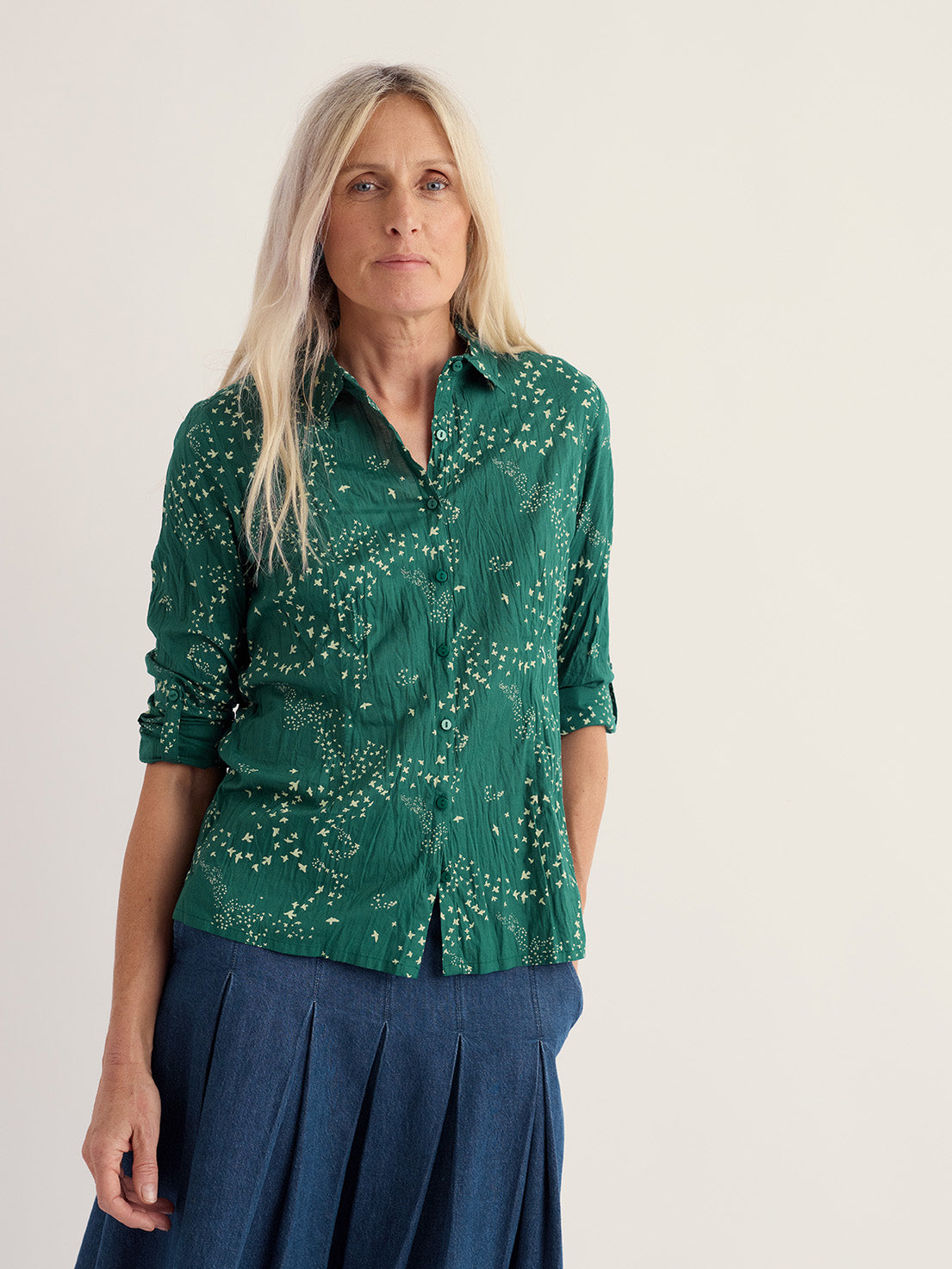 Seasalt Womens Larissa Organic Cotton Crinkle Shirt