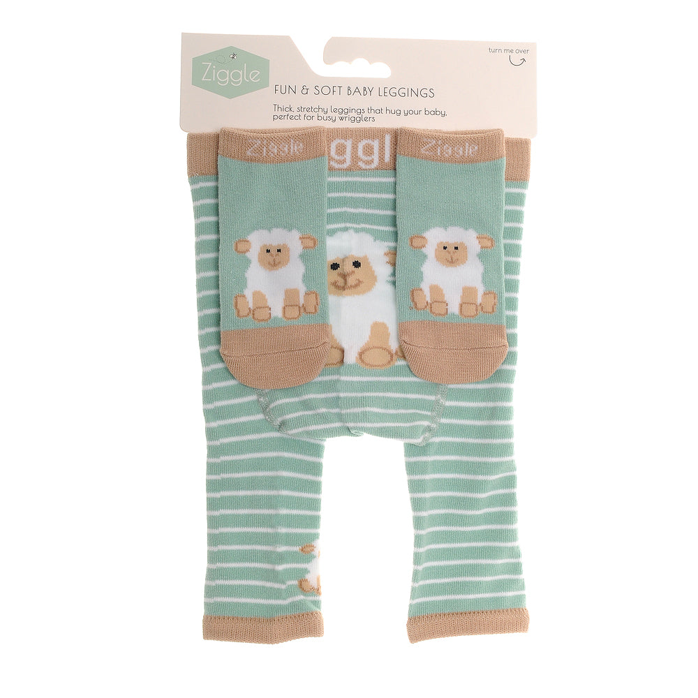 Ziggle - Sheep Leggings 0-6 m