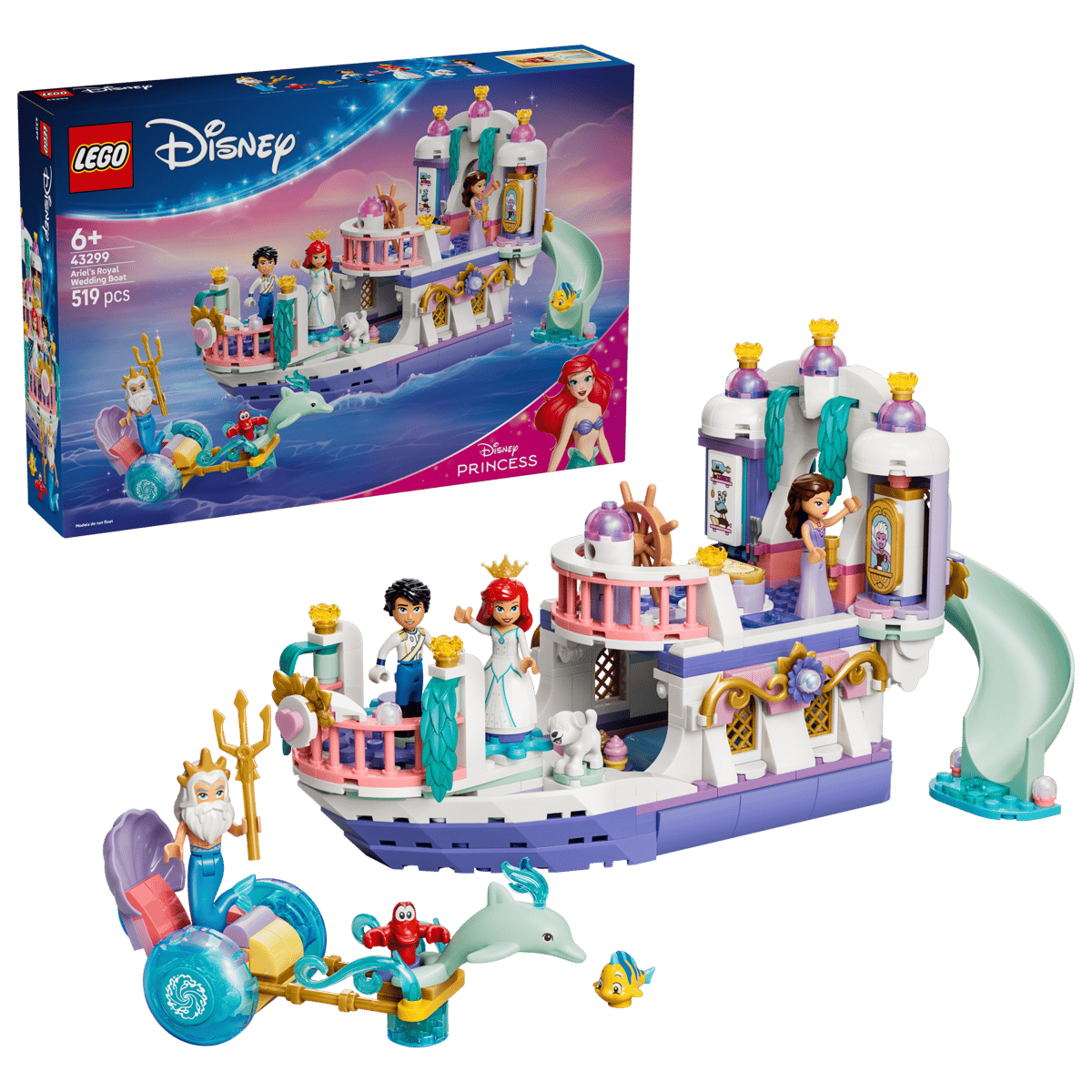 Lego Ariel's Royal Wedding Boat 43299