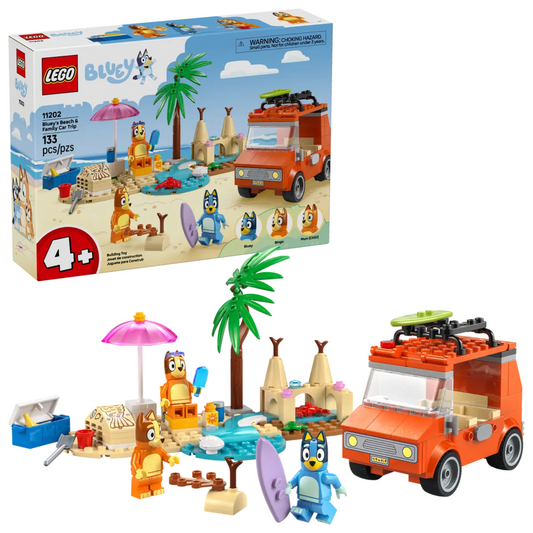 Lego Bluey Bluey's Beach & Family Car Trip 11202
