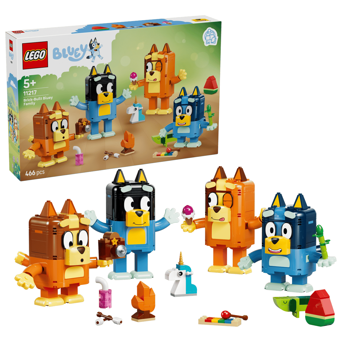 Lego Bluey Brick-Built Bluey Family 11217