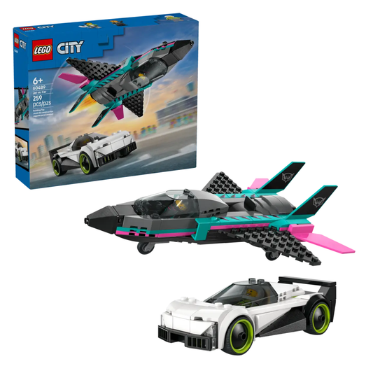 Lego City Jet vs. Car 60489