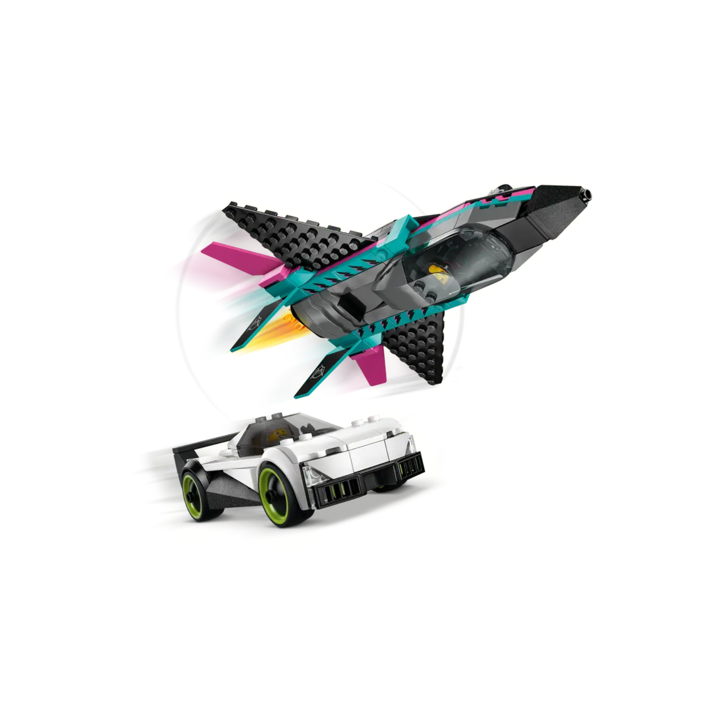 Lego City Jet vs. Car 60489