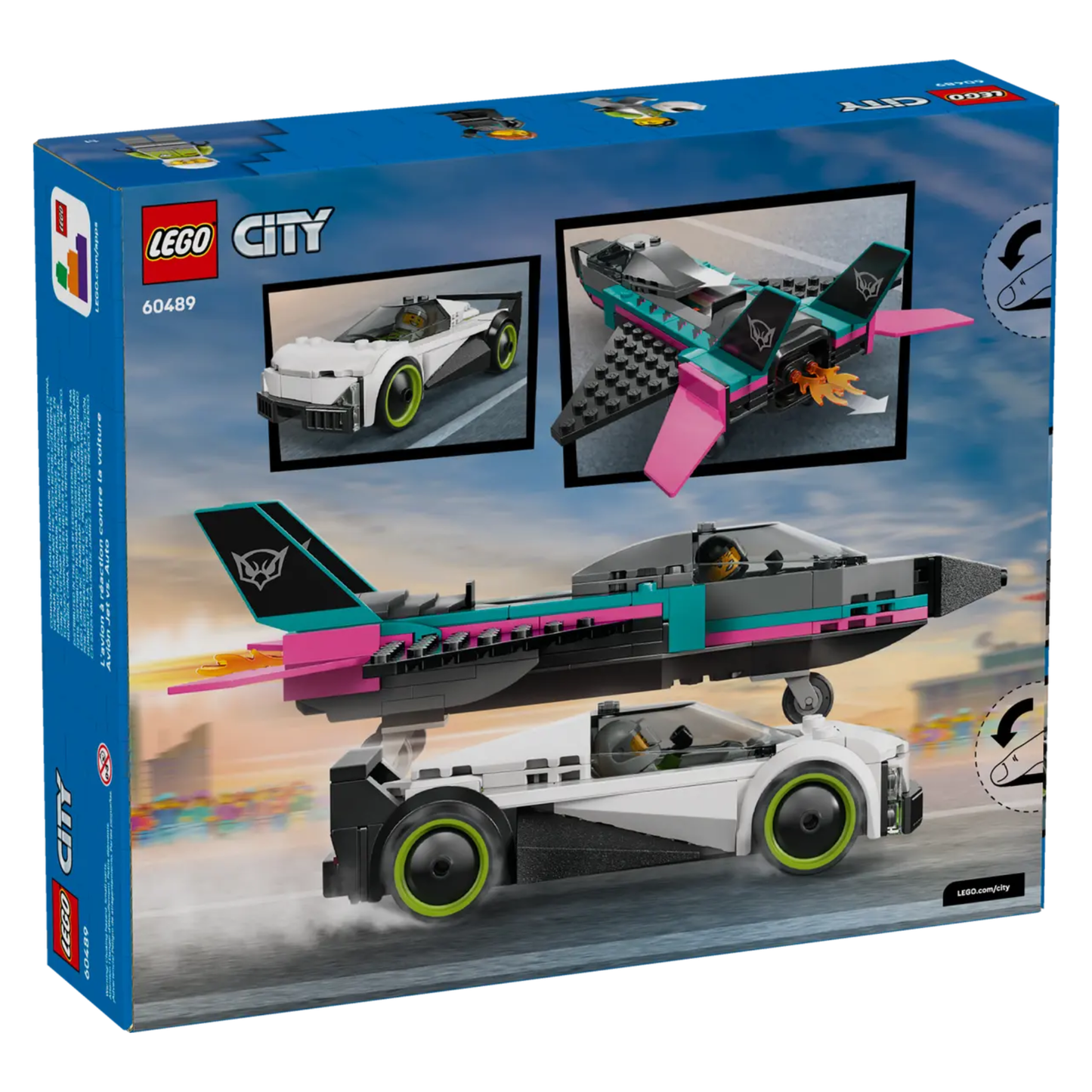 Lego City Jet vs. Car 60489