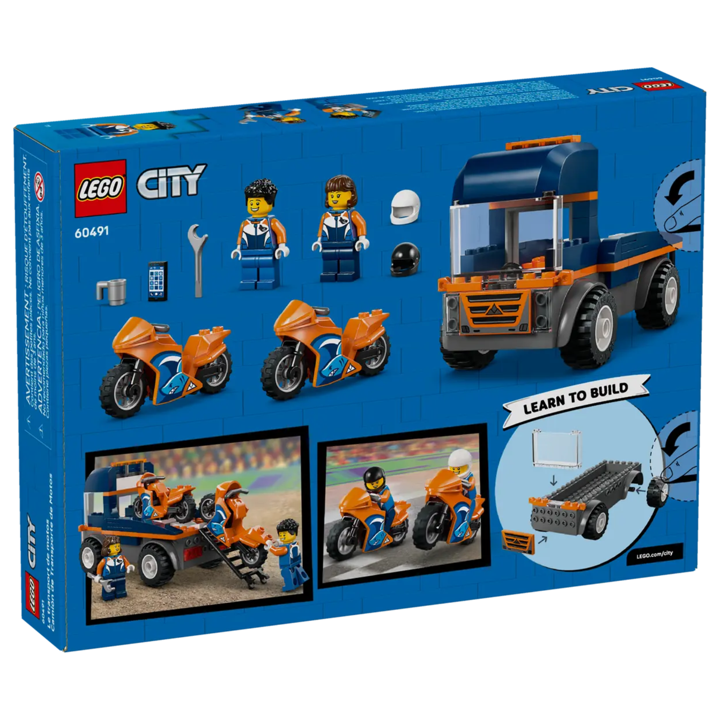 Lego City Motorcycle Transporter 60491