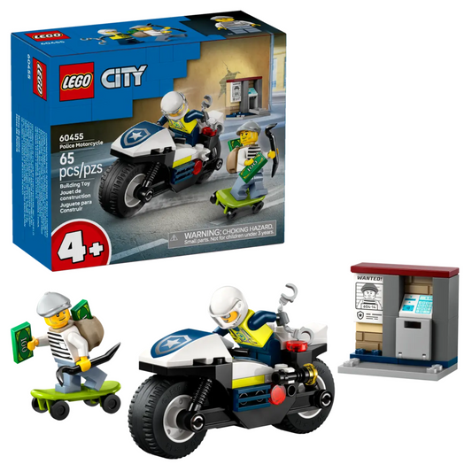 Lego City Police Motorcycle Chase 60455