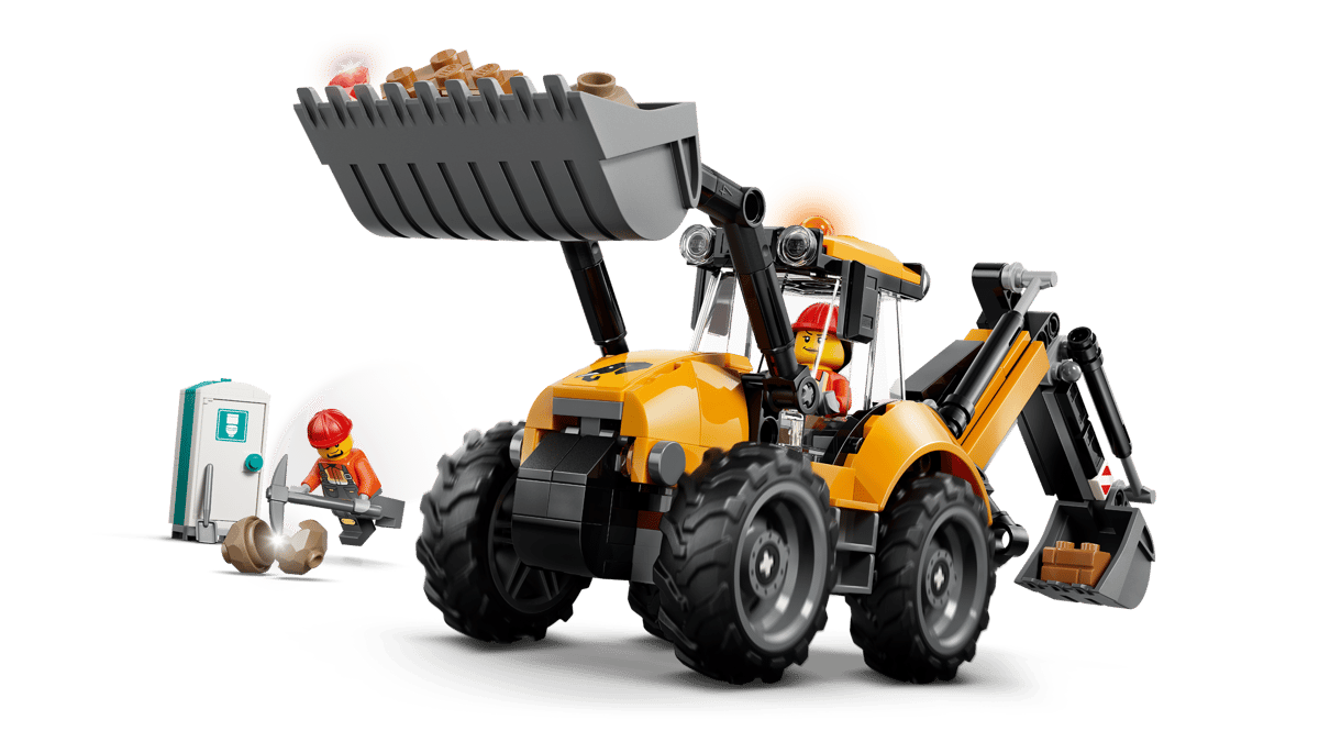 Lego City Yellow Backhoe Loader 60480