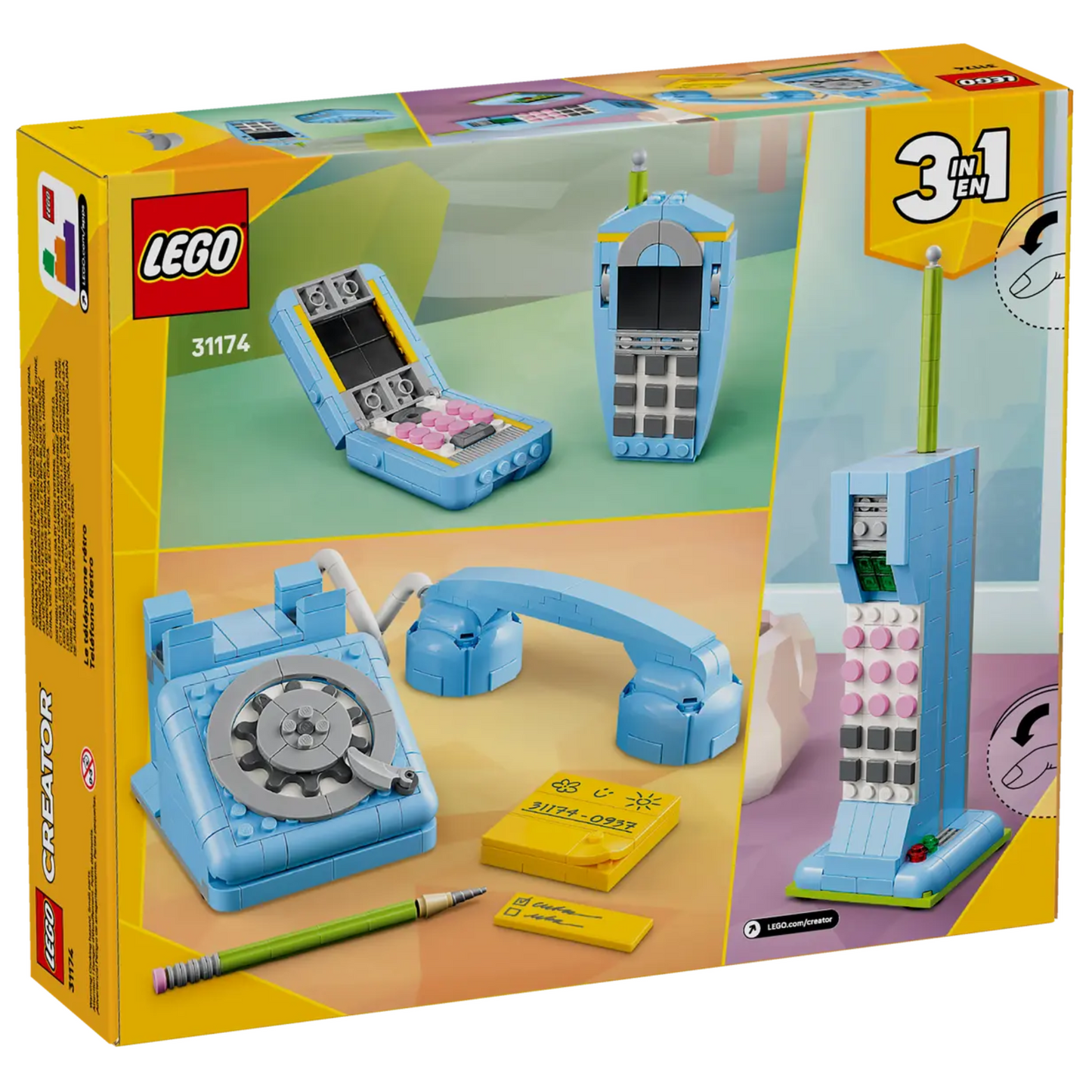 Lego Creator 3-in-1 Retro Telephone 31174