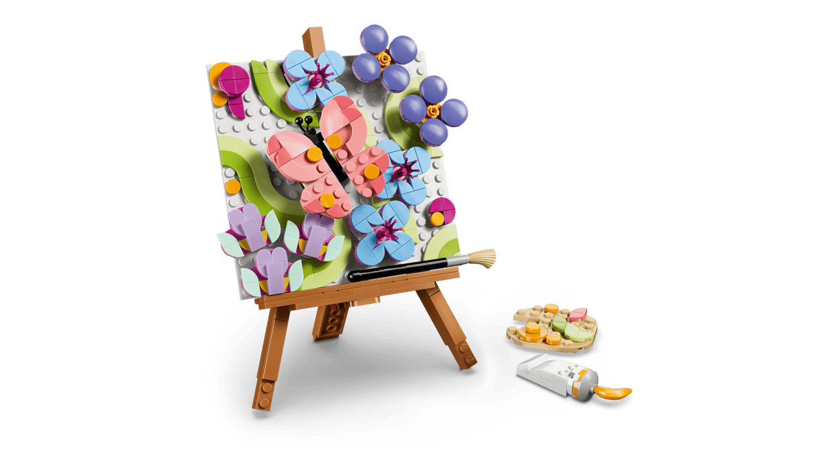 Lego Creator Floral Art Decor Painting 31390