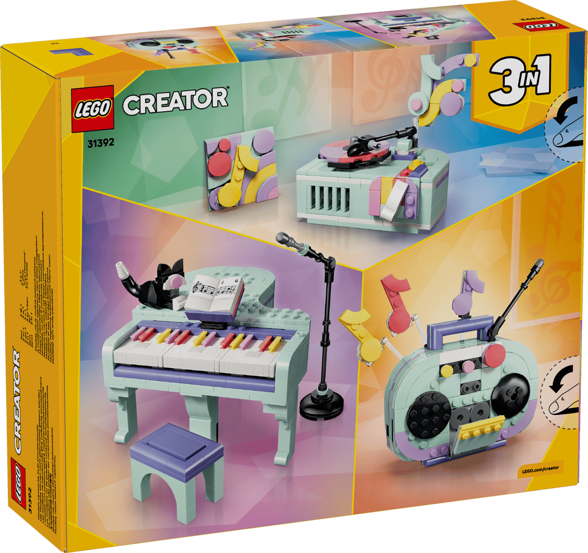 Lego Creator Music Decor Piano with Cat 31392