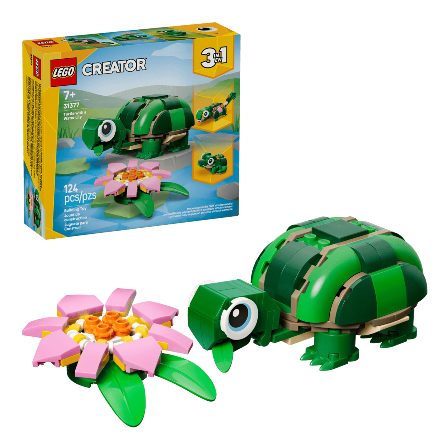 Lego Creator Turtle with a Water Lily Flower 31377