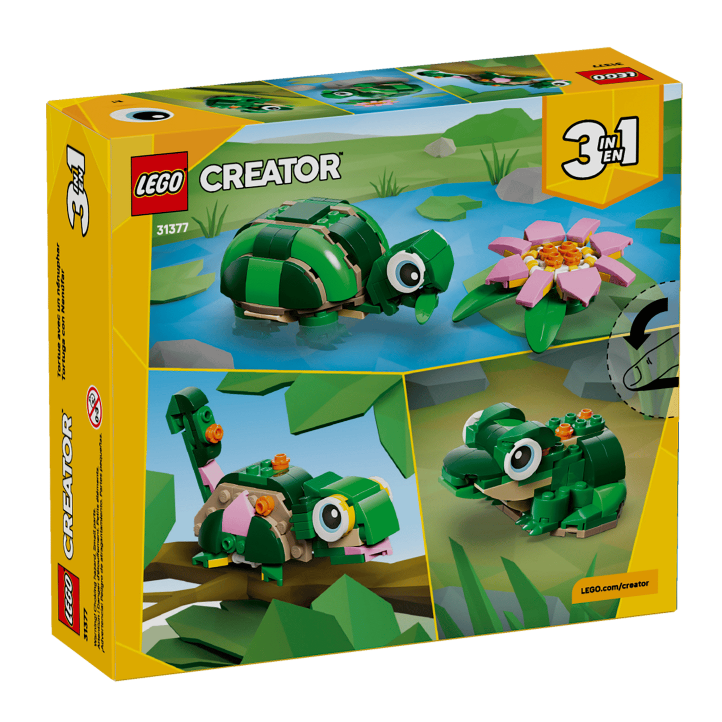 Lego Creator Turtle with a Water Lily Flower 31377