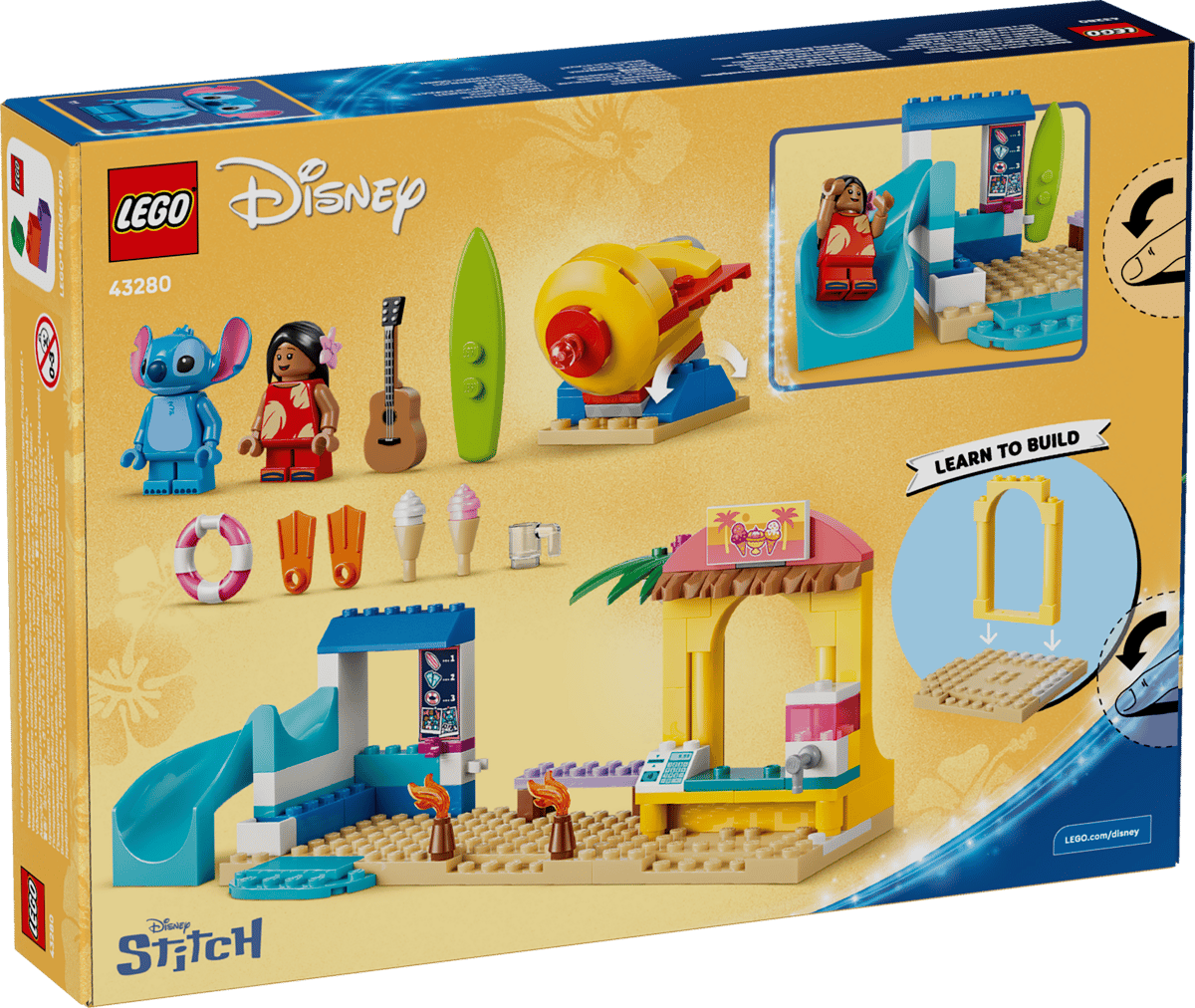 Lego Disney Beach Fun with Lilo & Stitch 43280