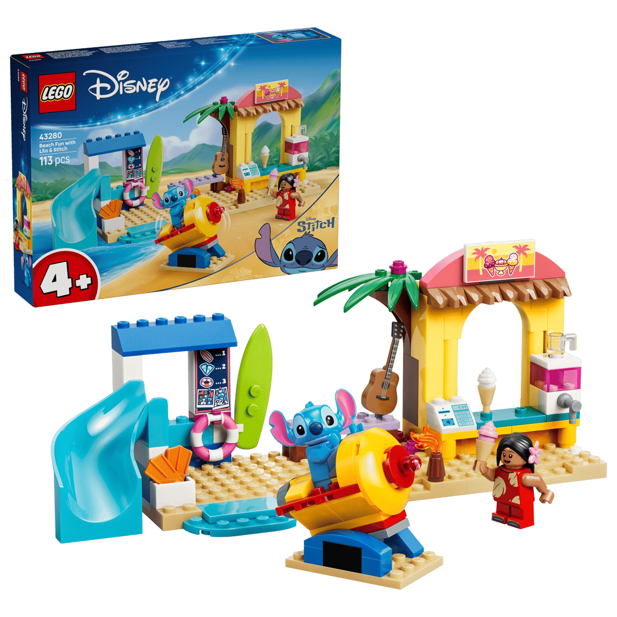 Lego Disney Beach Fun with Lilo & Stitch 43280