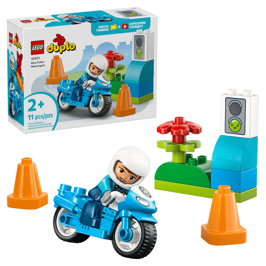 Lego Duplo Blue Police Motorcycle 10471