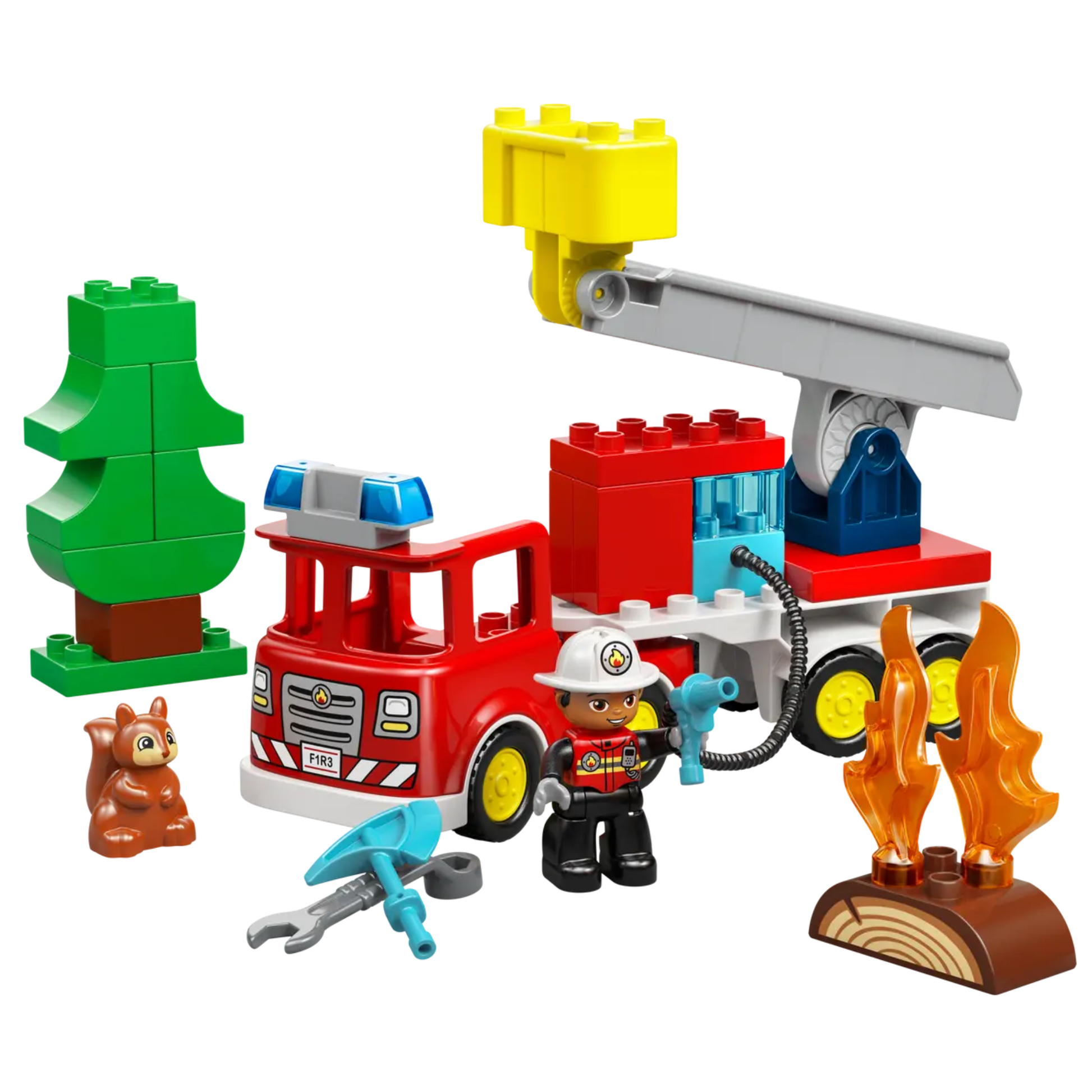 Lego Duplo Fire Truck with Hose and Firefighter 10473