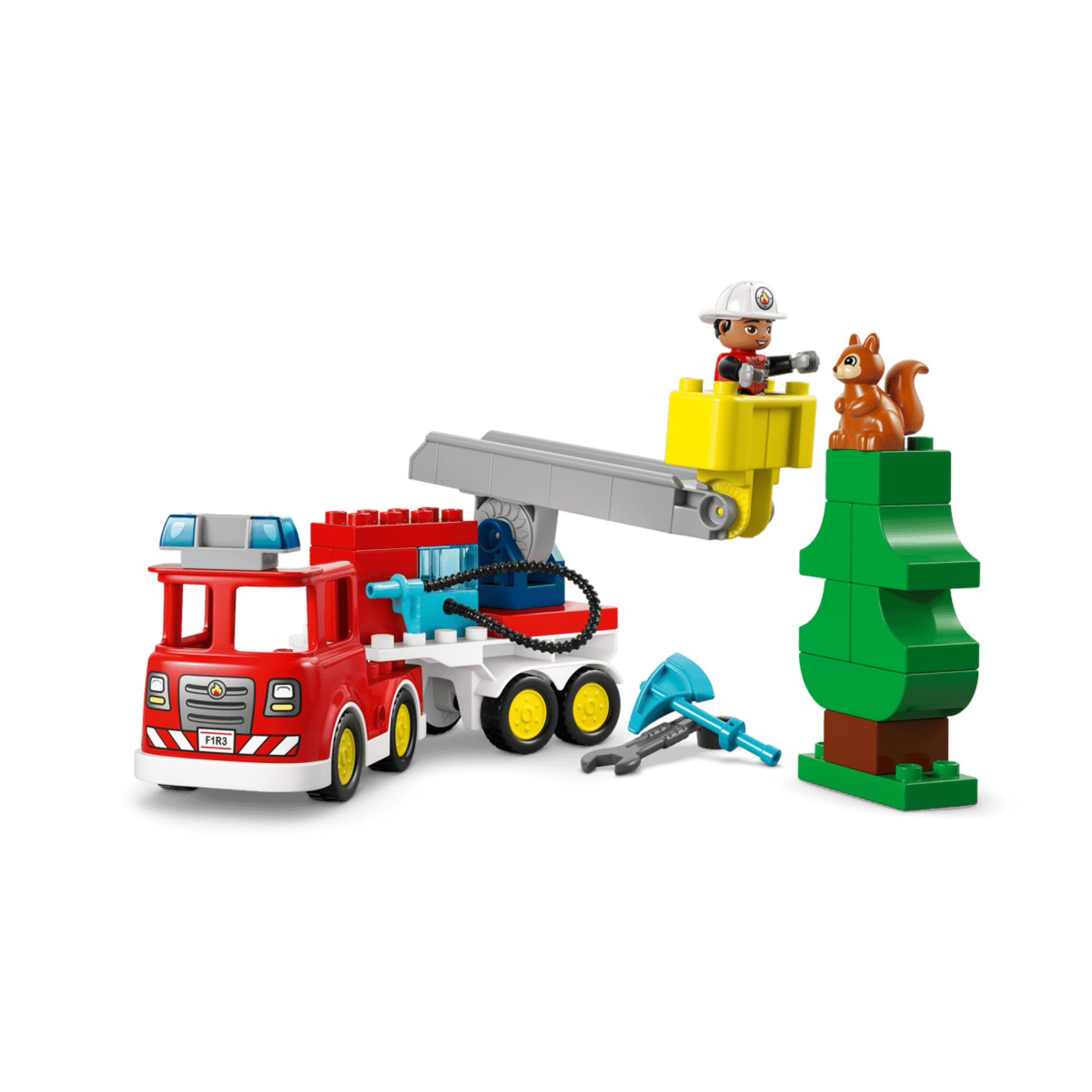 Lego Duplo Fire Truck with Hose and Firefighter 10473