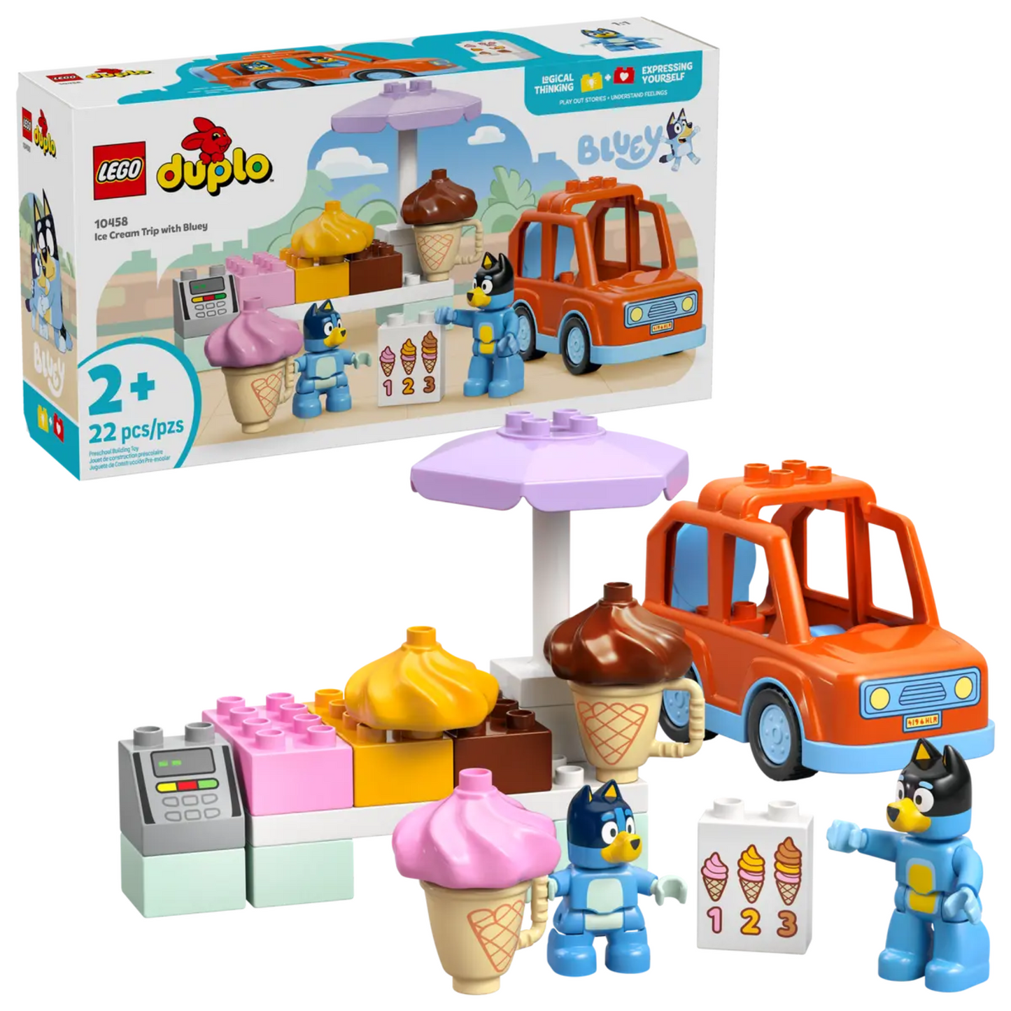 Lego Duplo Ice Cream Trip With Bluey 10458