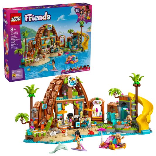 Lego Friends Family Vacation Beach Resort 42673