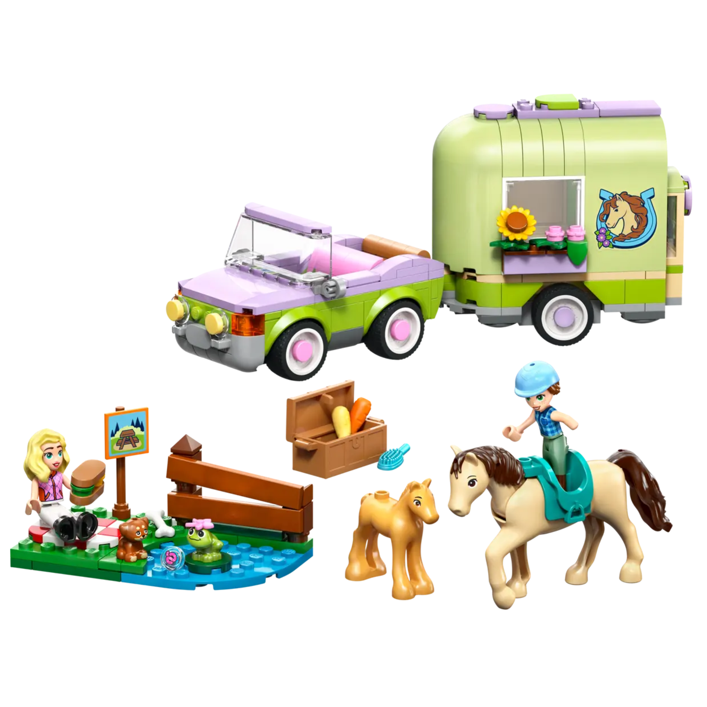 Lego Friends Horse & Baby Foal Trailer 42695