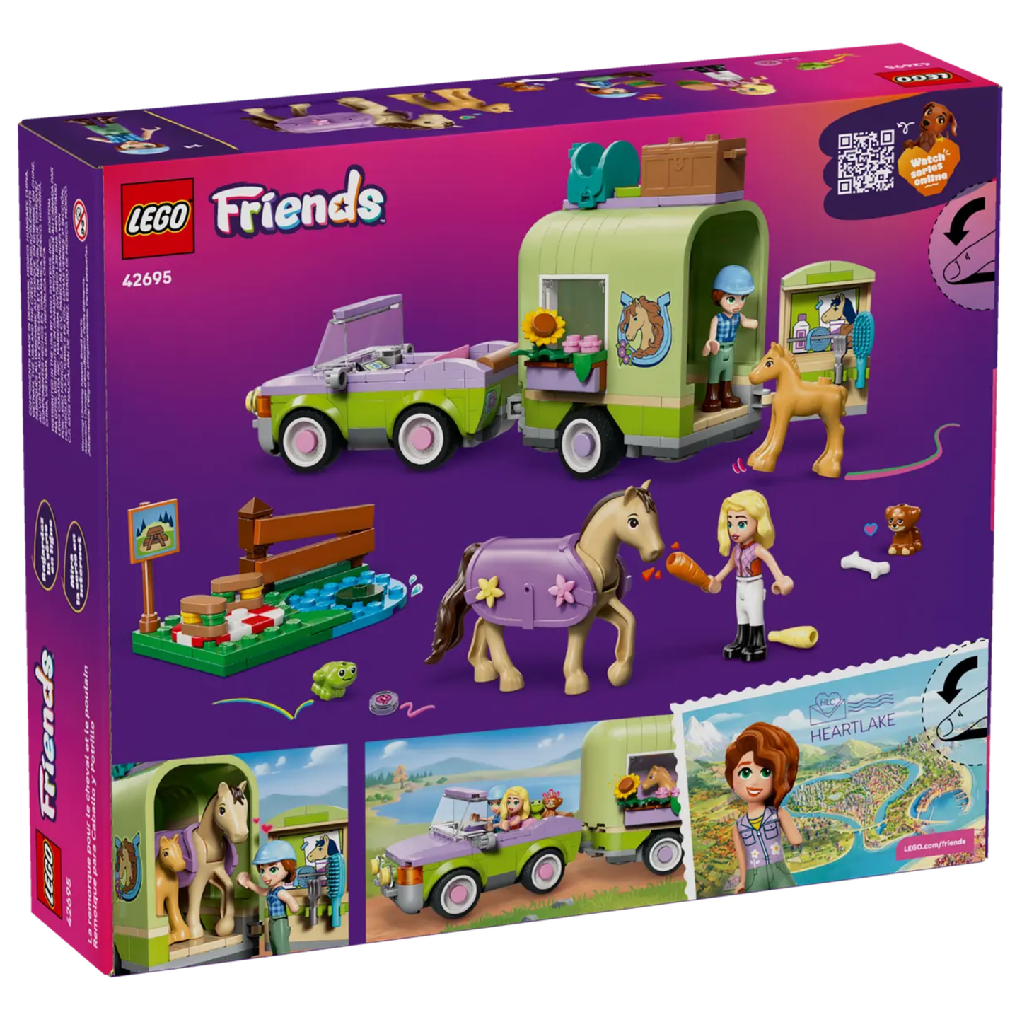 Lego Friends Horse & Baby Foal Trailer 42695