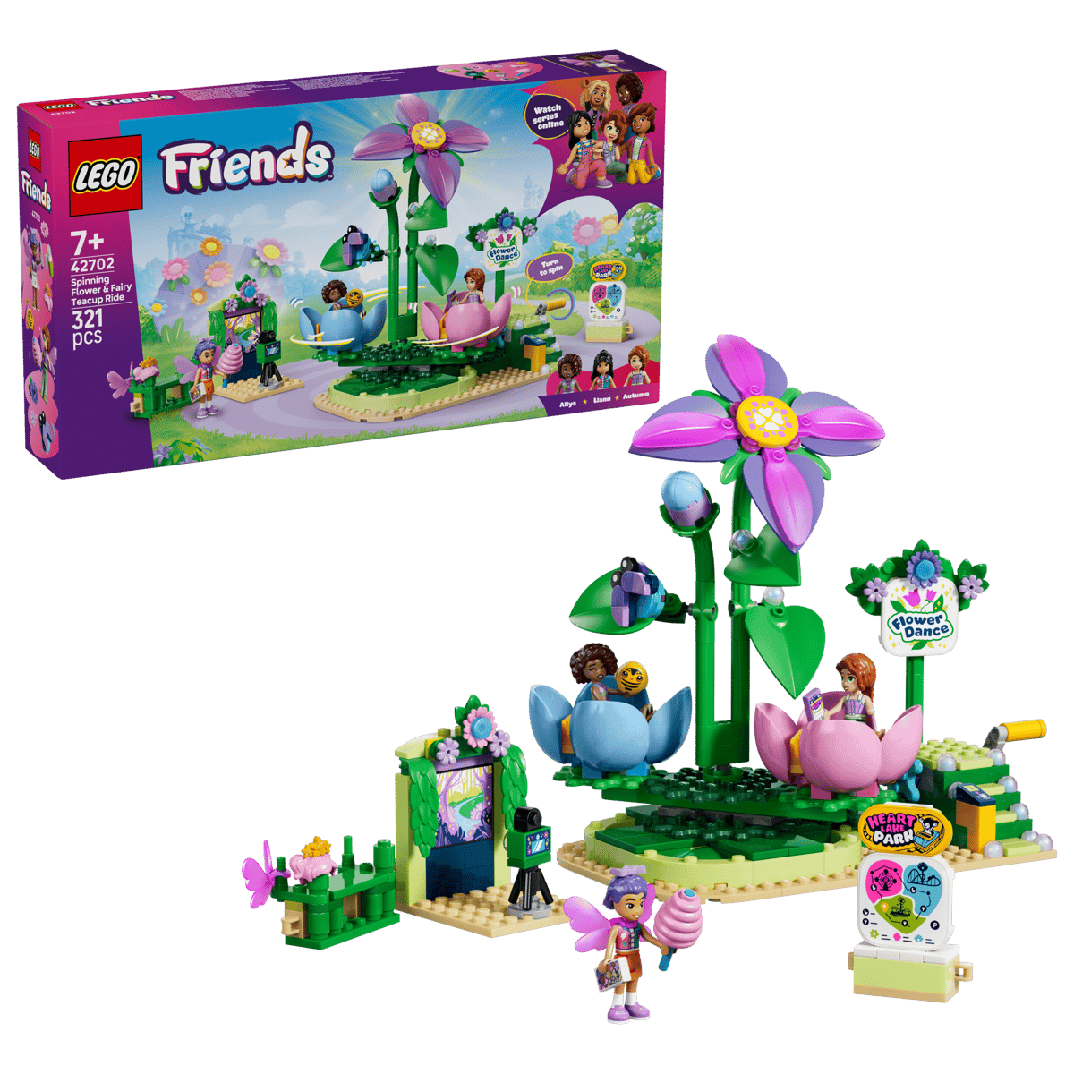 Lego Friends Spinning Flower & Fairy Teacup Ride 42702