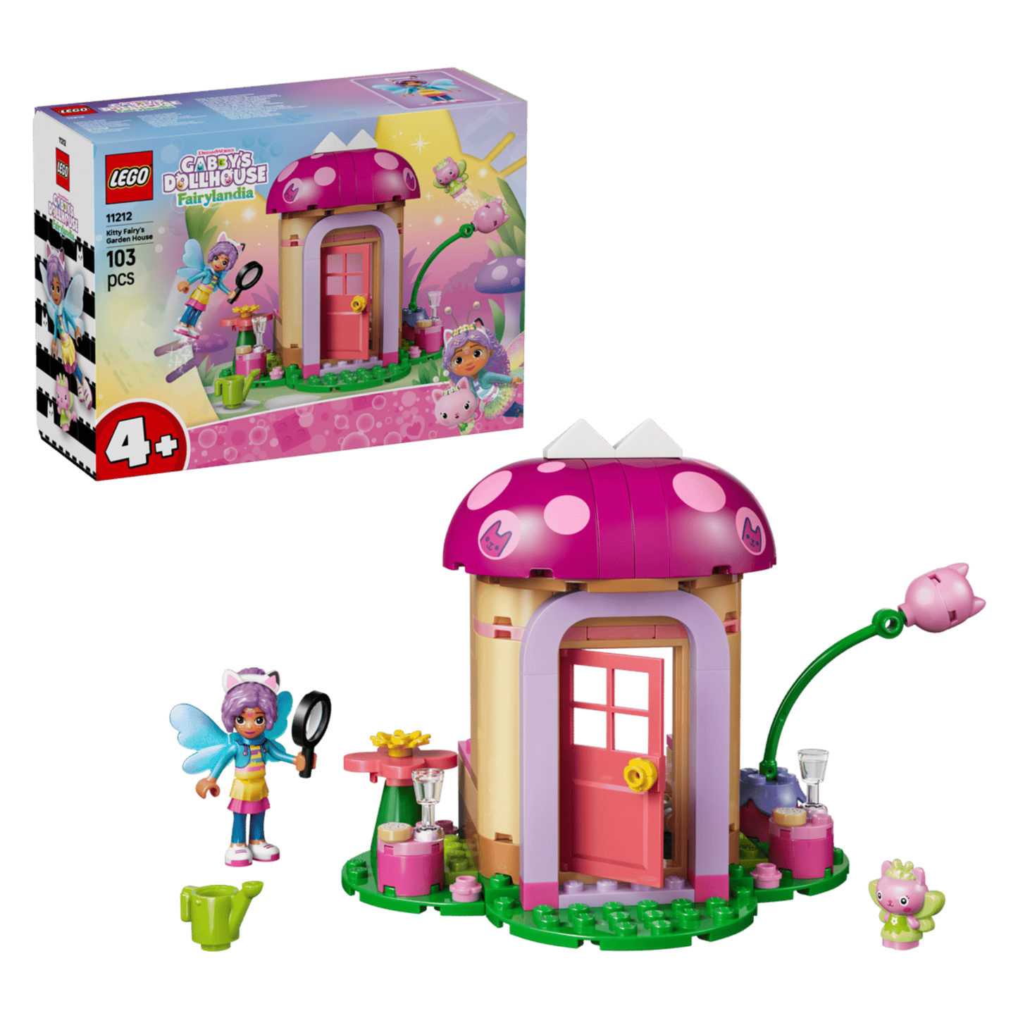 Lego Gabbys Dollhouse Kitty Fairy's Garden House 11212