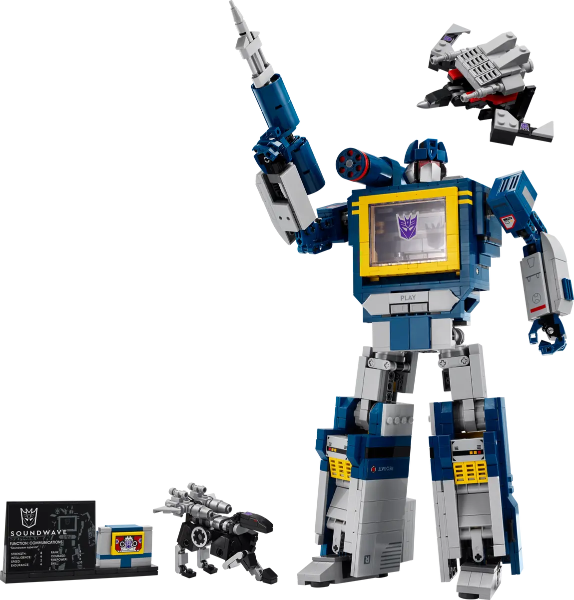 Lego Icons Transformers Soundwave 10358