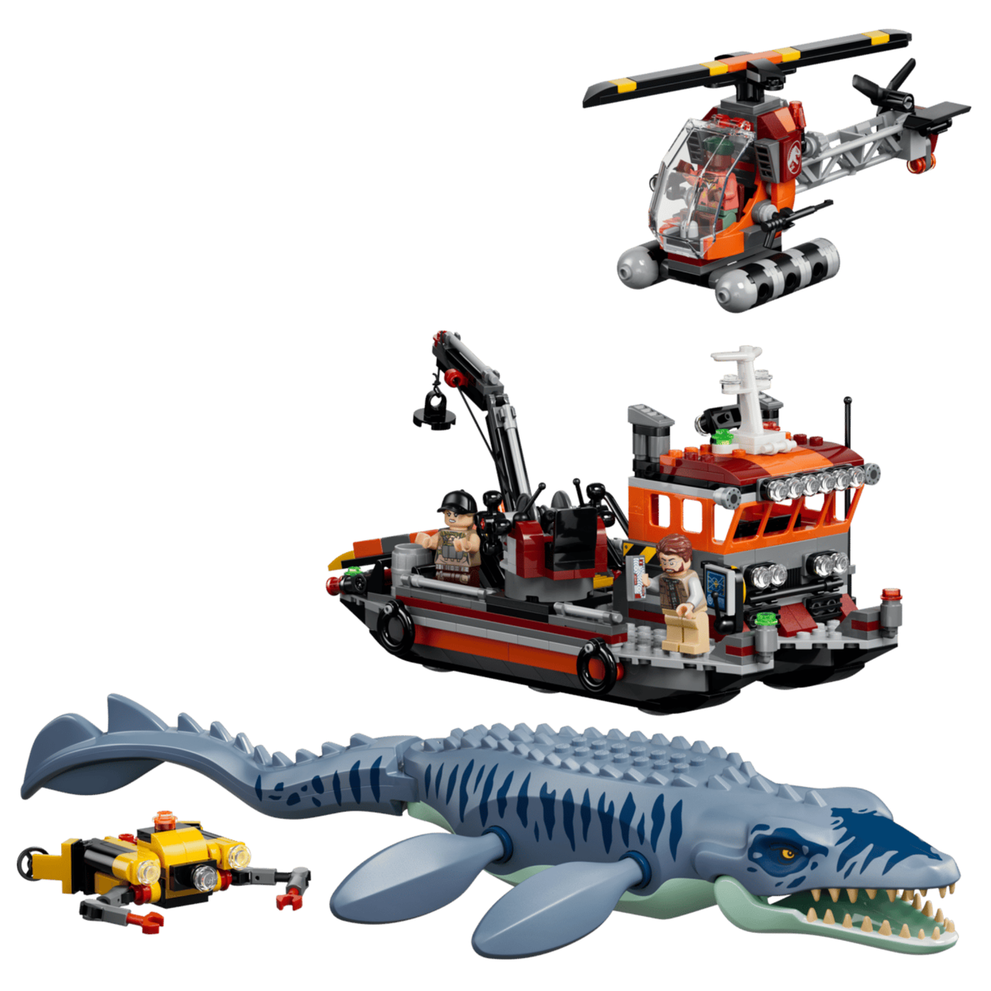 Lego Jurassic World Mosasaurus Dinosaur Boat Attack 77983 - august release