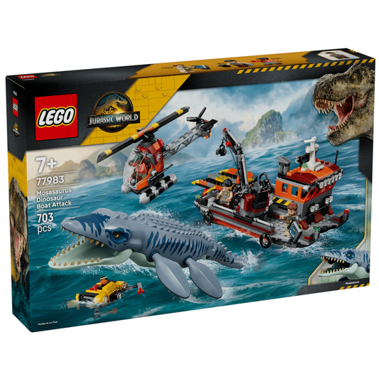Lego Jurassic World Mosasaurus Dinosaur Boat Attack 77983 - august release
