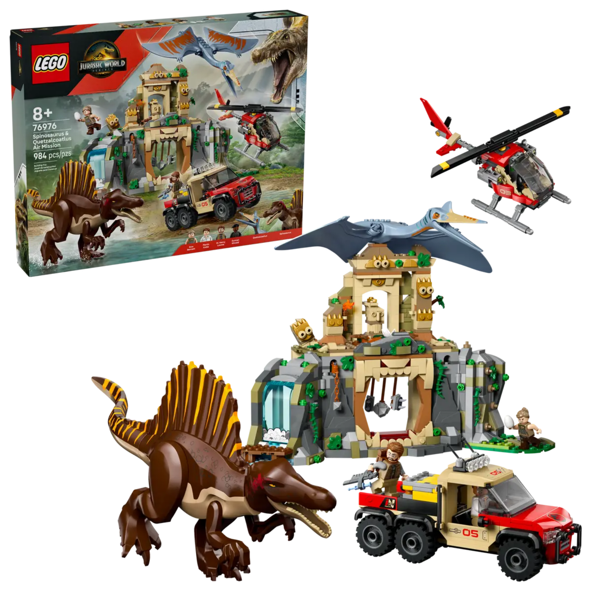 Lego Jurassic World Spinosaurus & Quetzalcoatlus Air Mission 76976