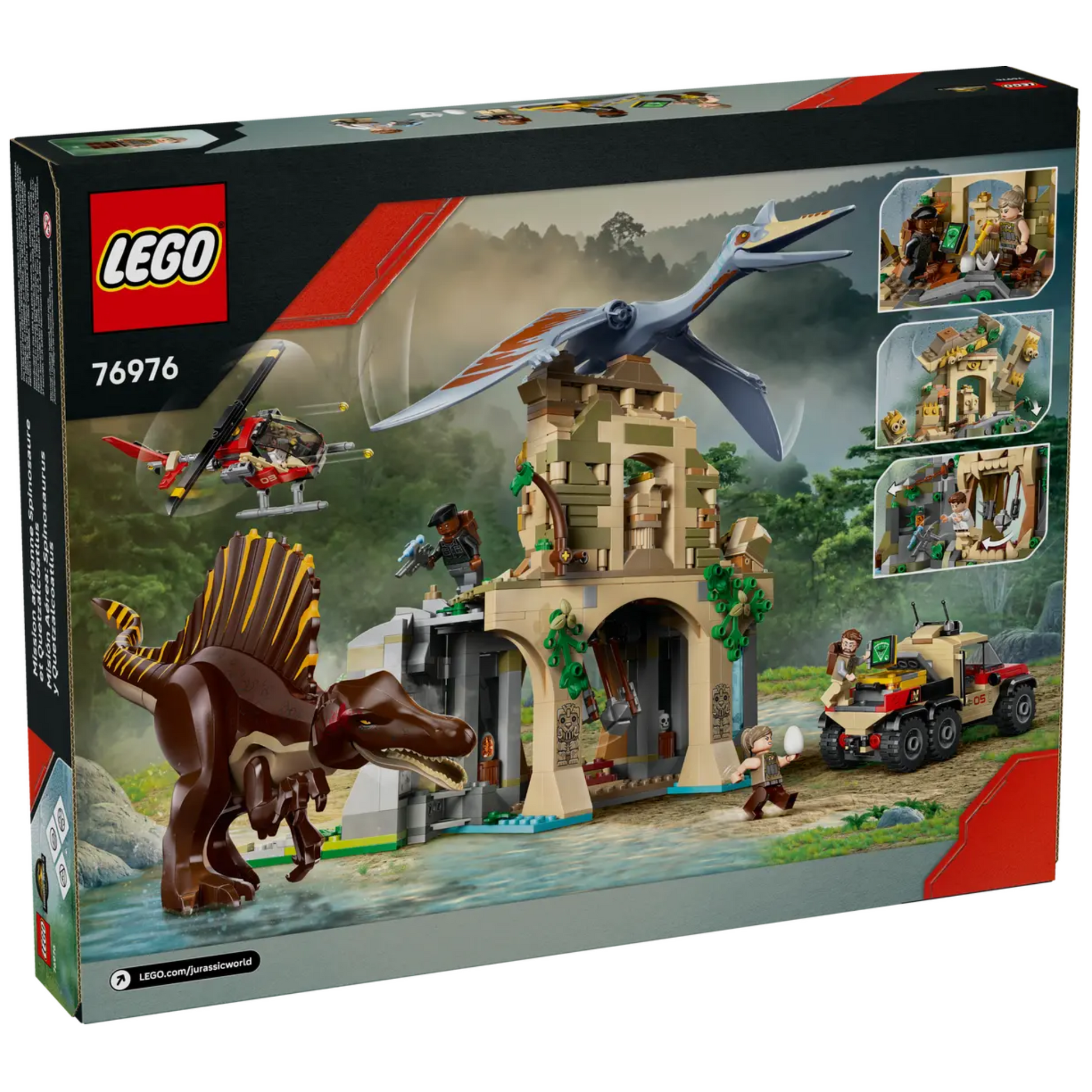 Lego Jurassic World Spinosaurus & Quetzalcoatlus Air Mission 76976