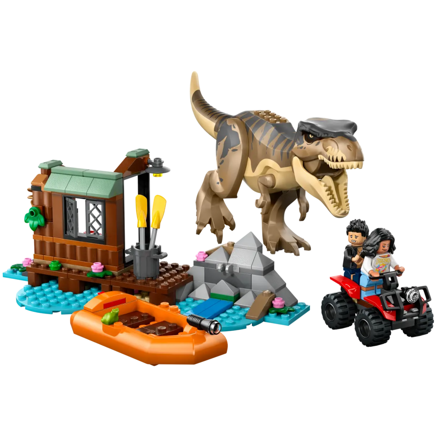Lego Jurassic World T. rex River Escape 76975