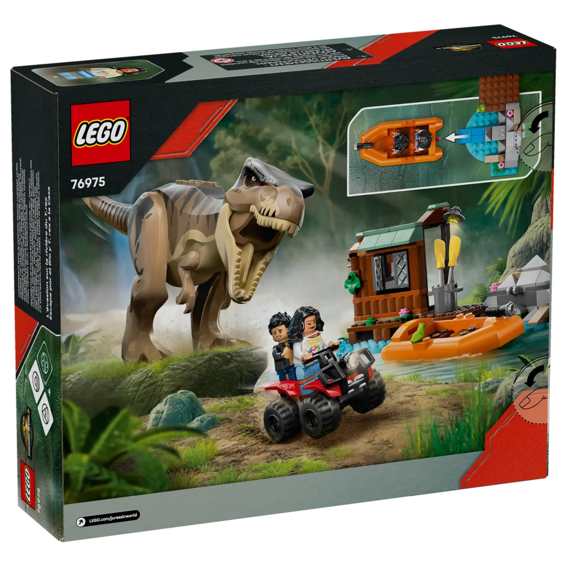 Lego Jurassic World T. rex River Escape 76975