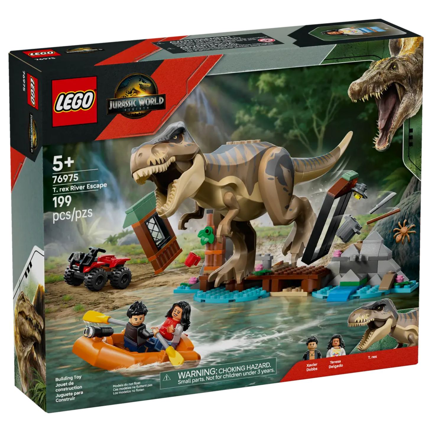 Lego Jurassic World T. rex River Escape 76975